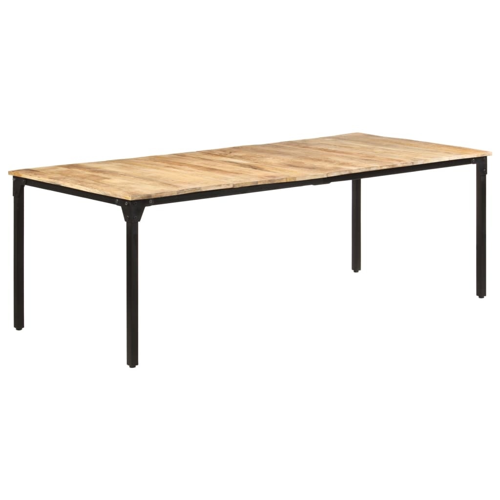 Spisebord 220x100x76 cm grovt mango