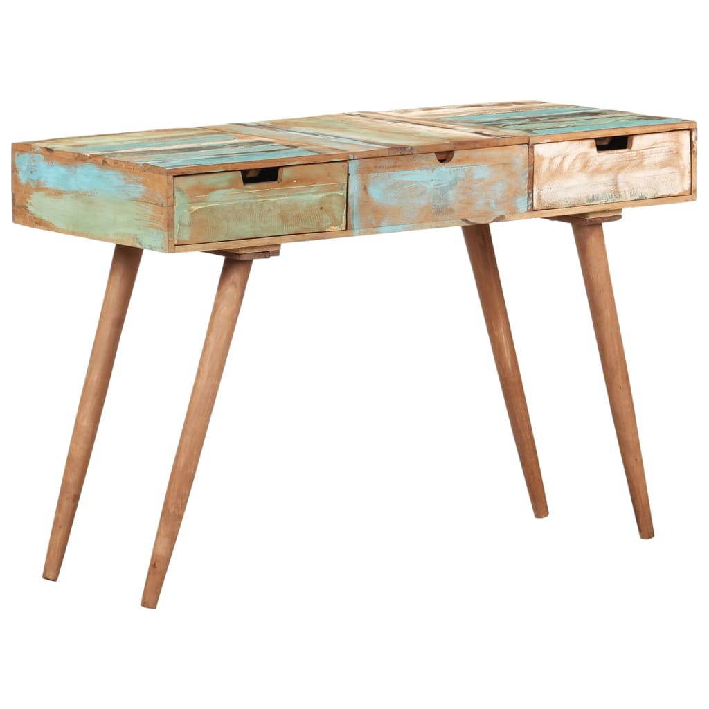 Sminkebord med speil 112x45x76 cm gjenvunnet heltre