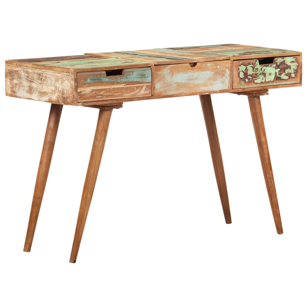 Sminkebord med speil 112x45x76 cm gjenvunnet heltre