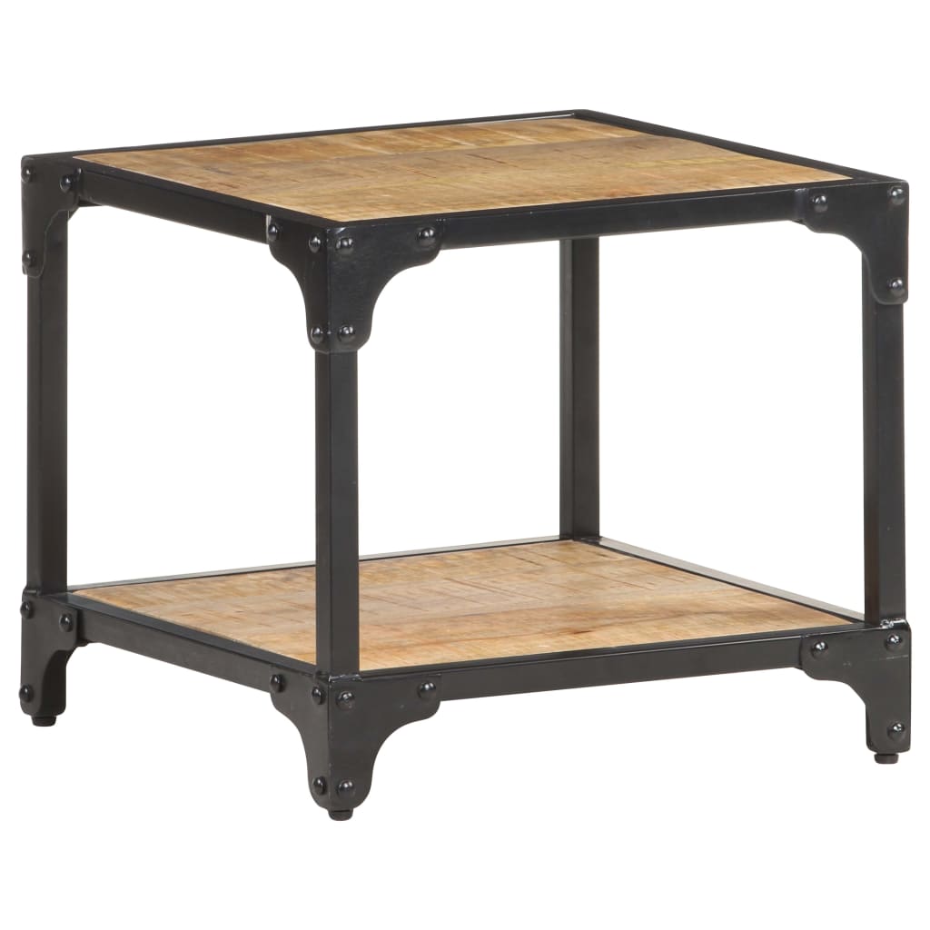 Salongbord 40x40x36 cm grov heltre mango
