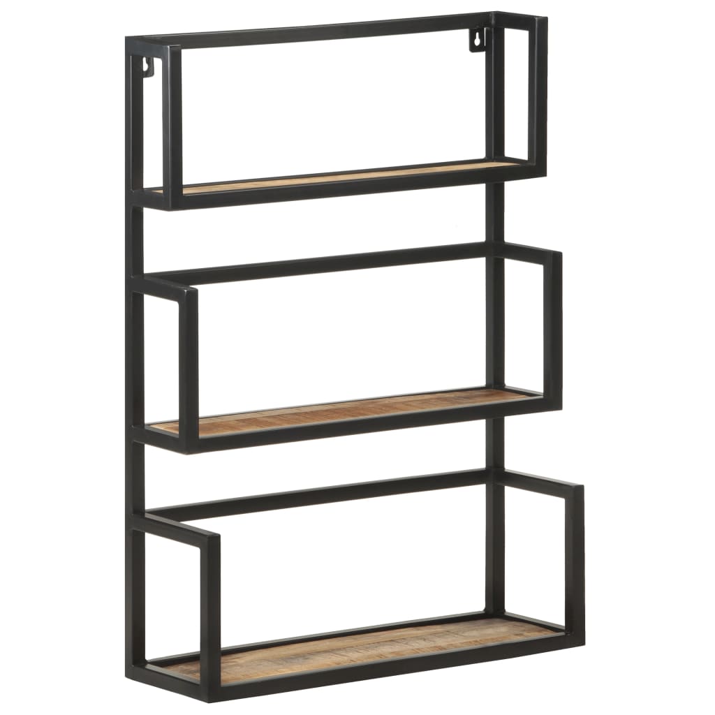 Vegghylle 60x20x85 cm grovt mangotre