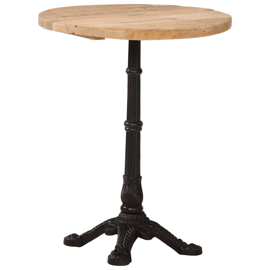 Bistrobord Ø60x76 cm grovt mangotre