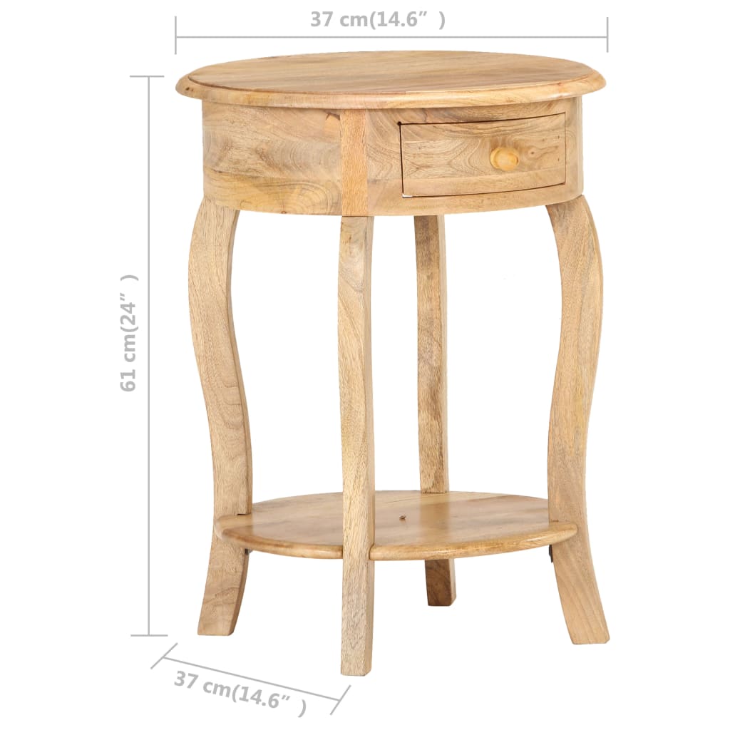 Sidebord 37x37x61 cm heltre mango