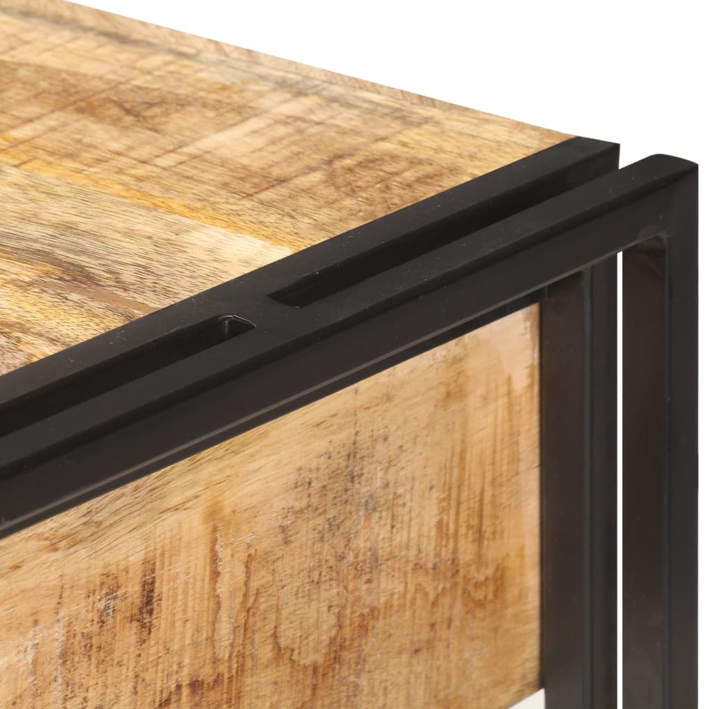 Skjenk 120x30x75 cm grov heltre mango