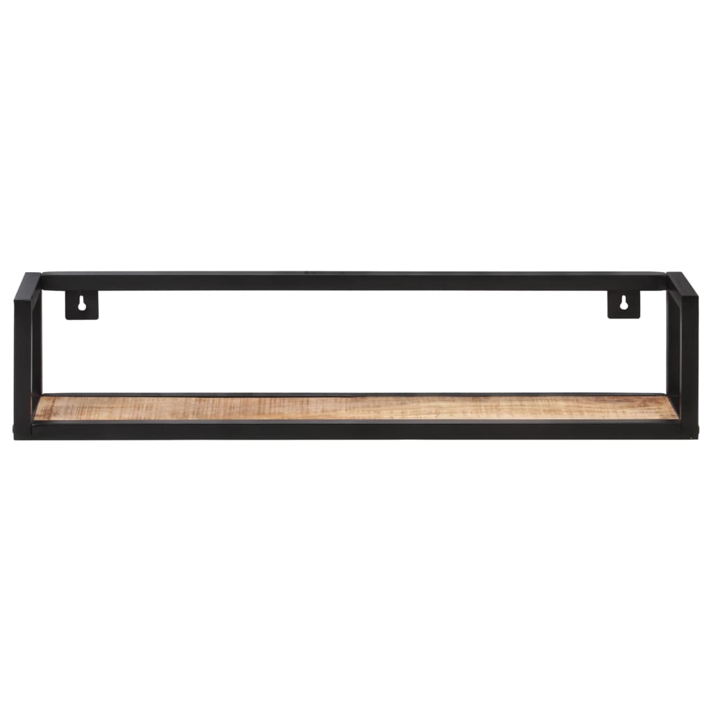 Vegghyller 2 stk 80 cm grov heltre mango