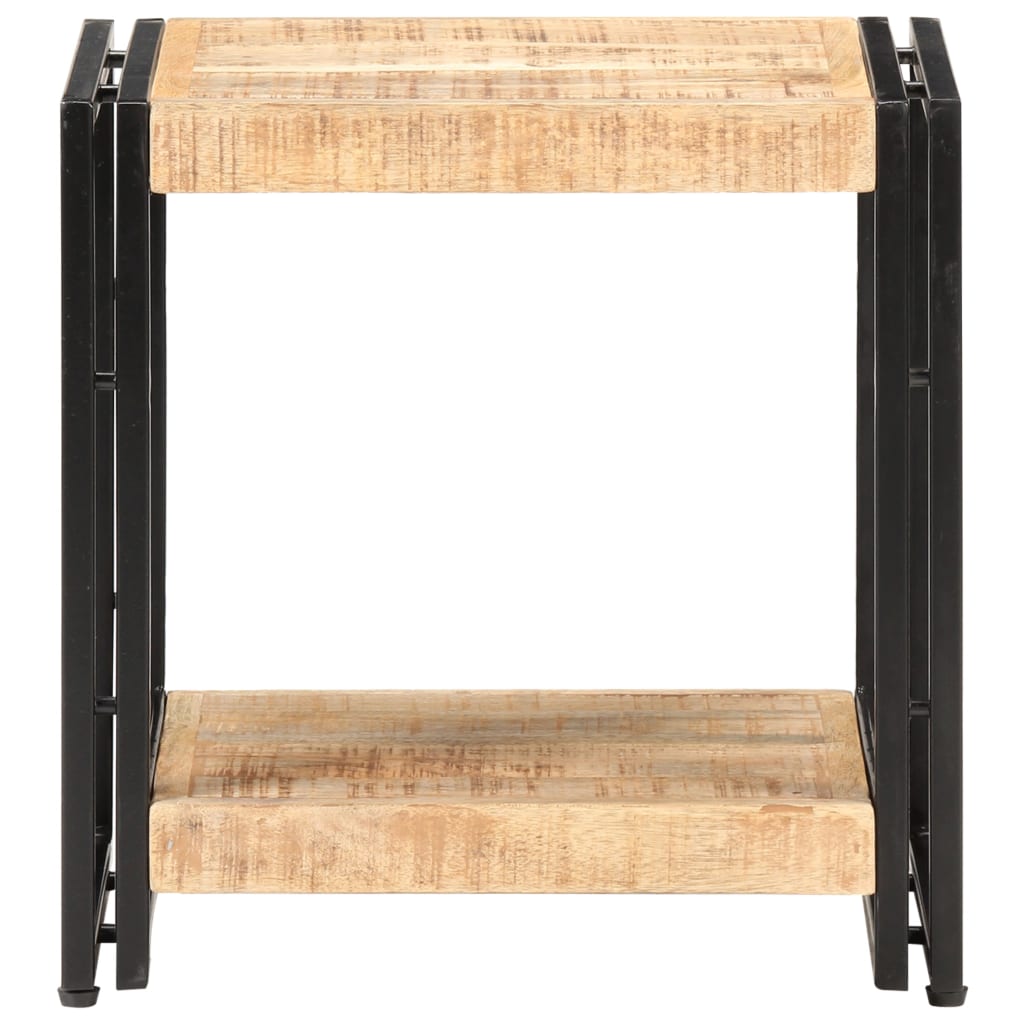 Sidebord 40x30x40 cm grovt heltre mango