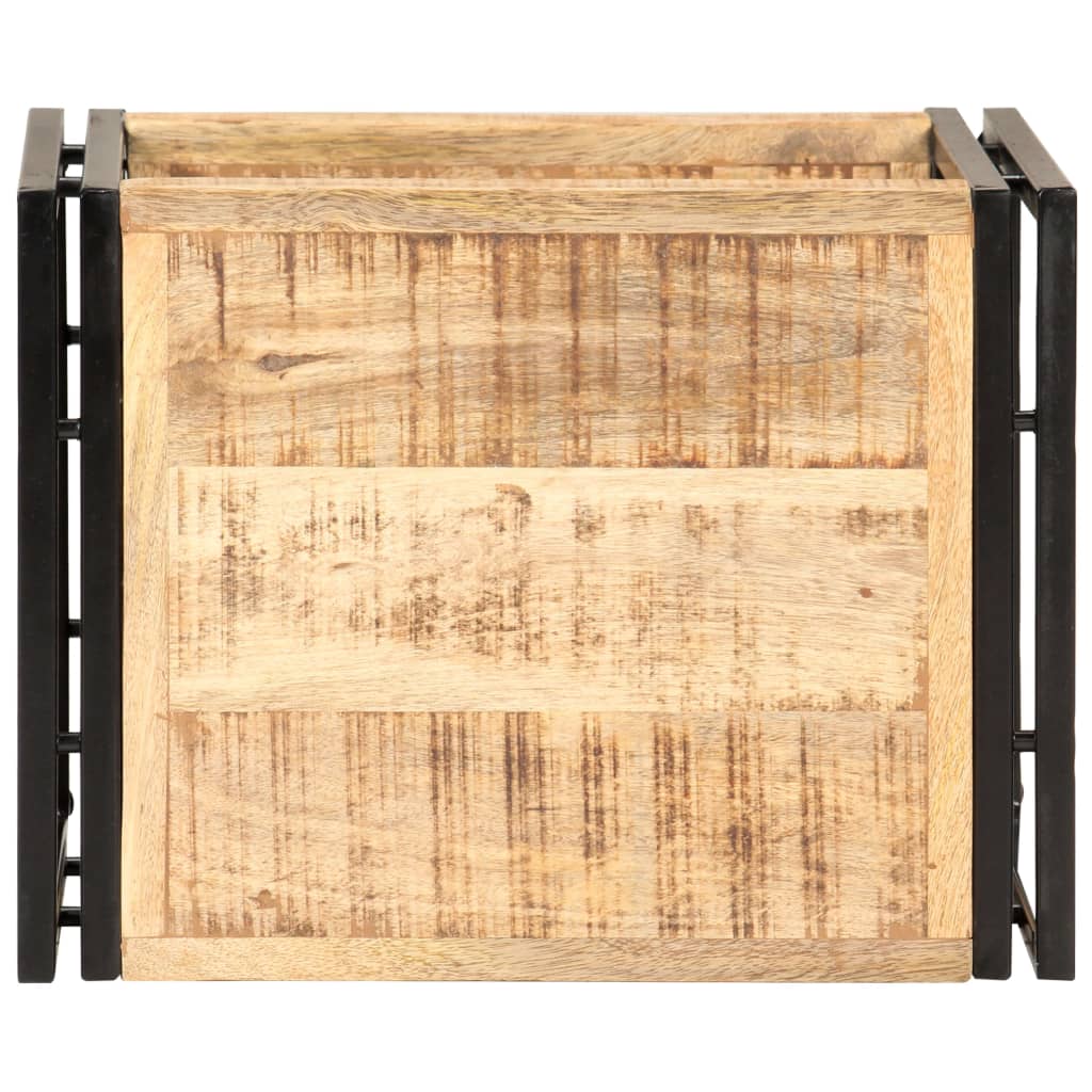 Sidebord 40x30x40 cm grovt heltre mango