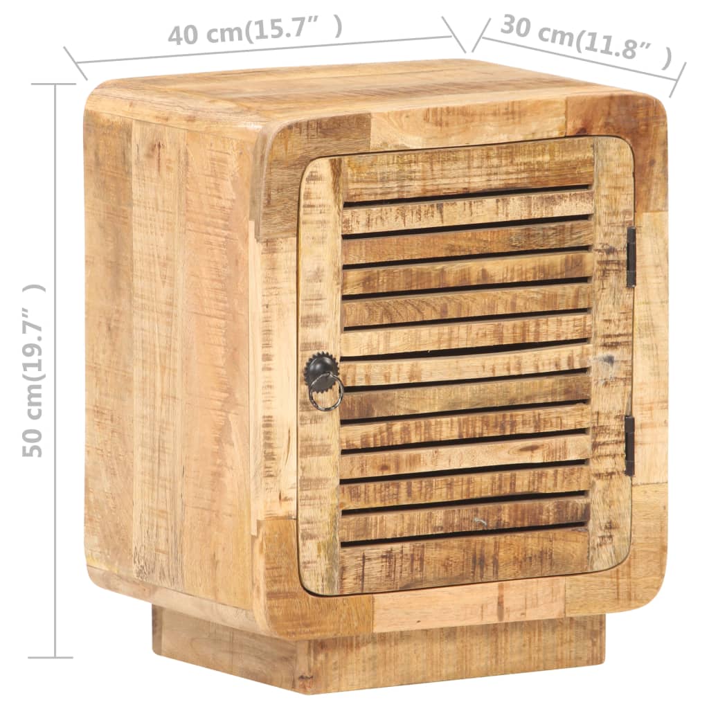 Nattbord 40x30x50 cm grovt mangotre