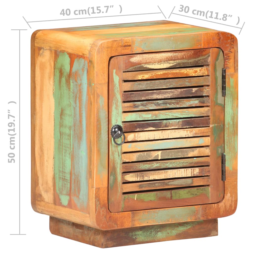 Nattbord 40x30x50 cm gjenvunnet heltre