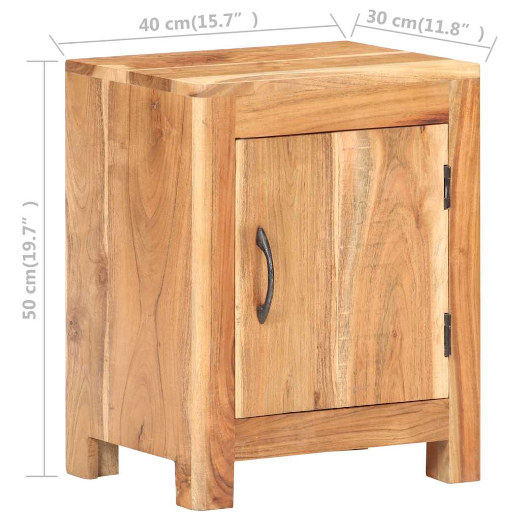 Nattbord 40x30x50 cm heltre akasie