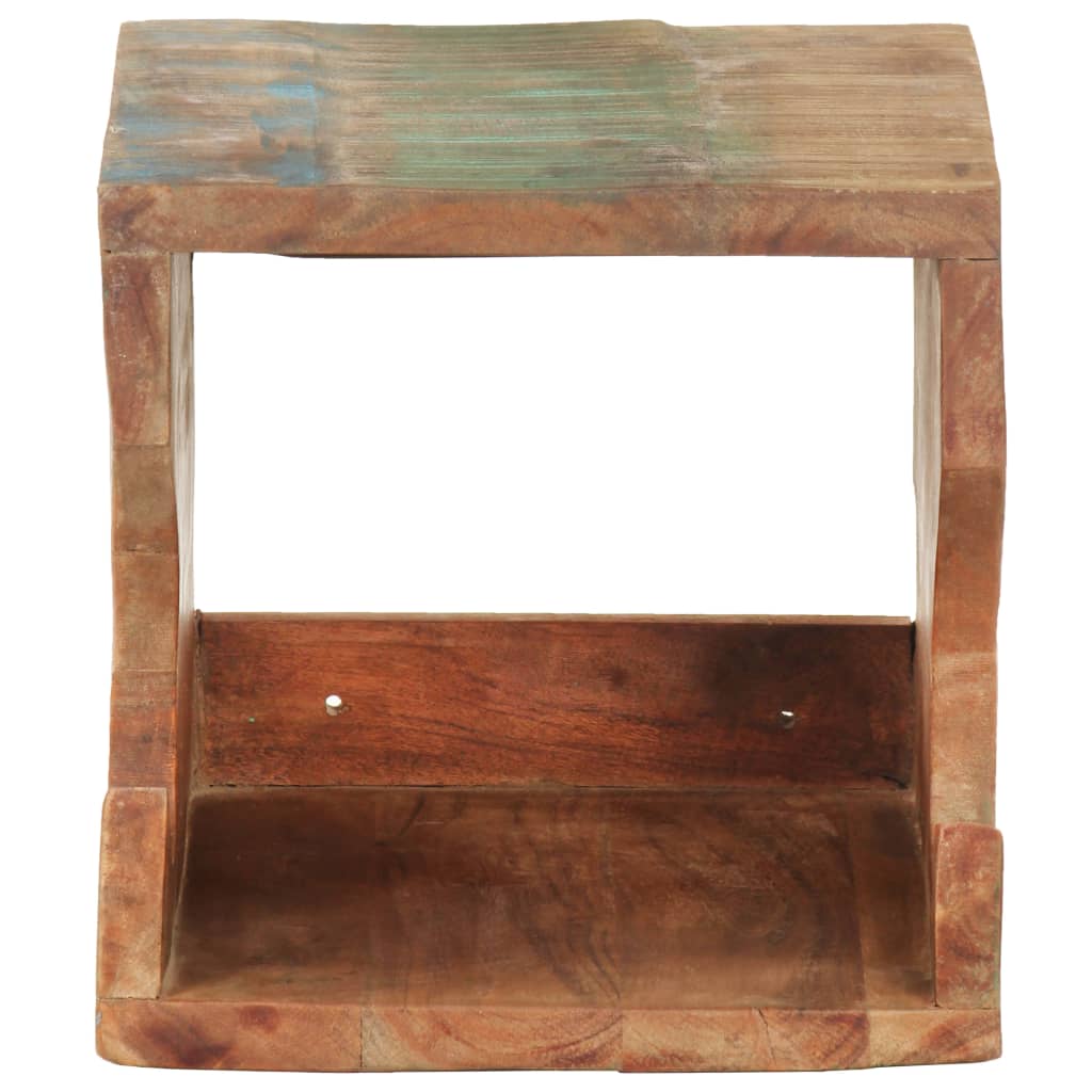 Vegghengt sykkelstativ 35x25x25 cm gjenvunnet heltre