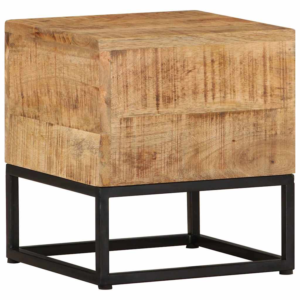Sidebord 30x30x33 cm grovt heltre mango