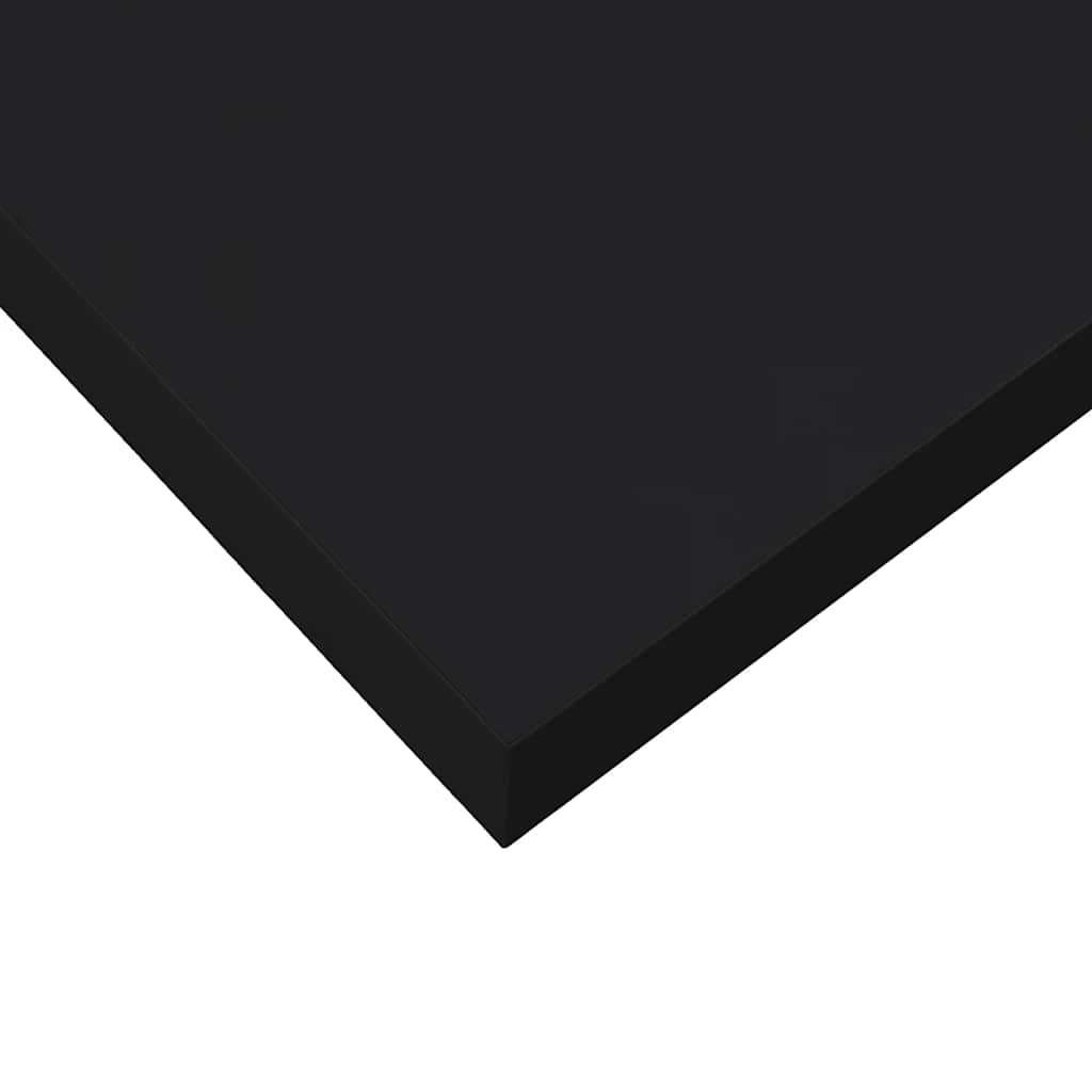 Flytende vegghylle høyglans svart 40x23x3,8 cm MDF