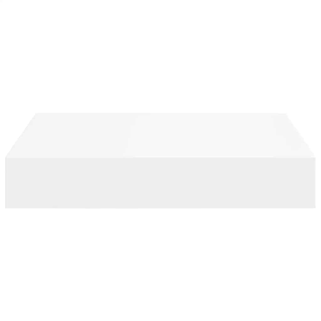 Flytende vegghylle hvit 23x23,5x3,8 cm MDF