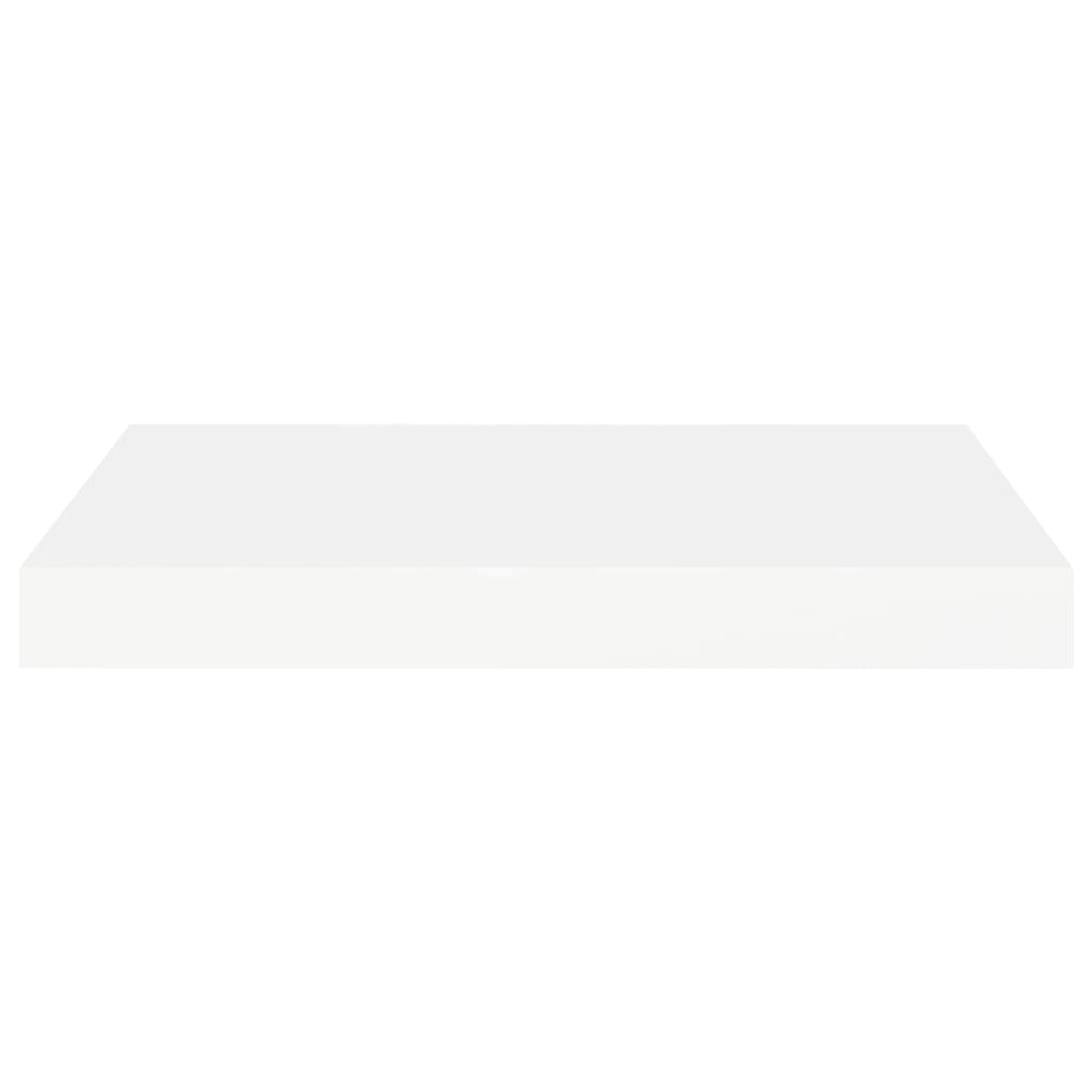 Flytende vegghyller 2 stk hvit 40x23,5x3,8 cm MDF