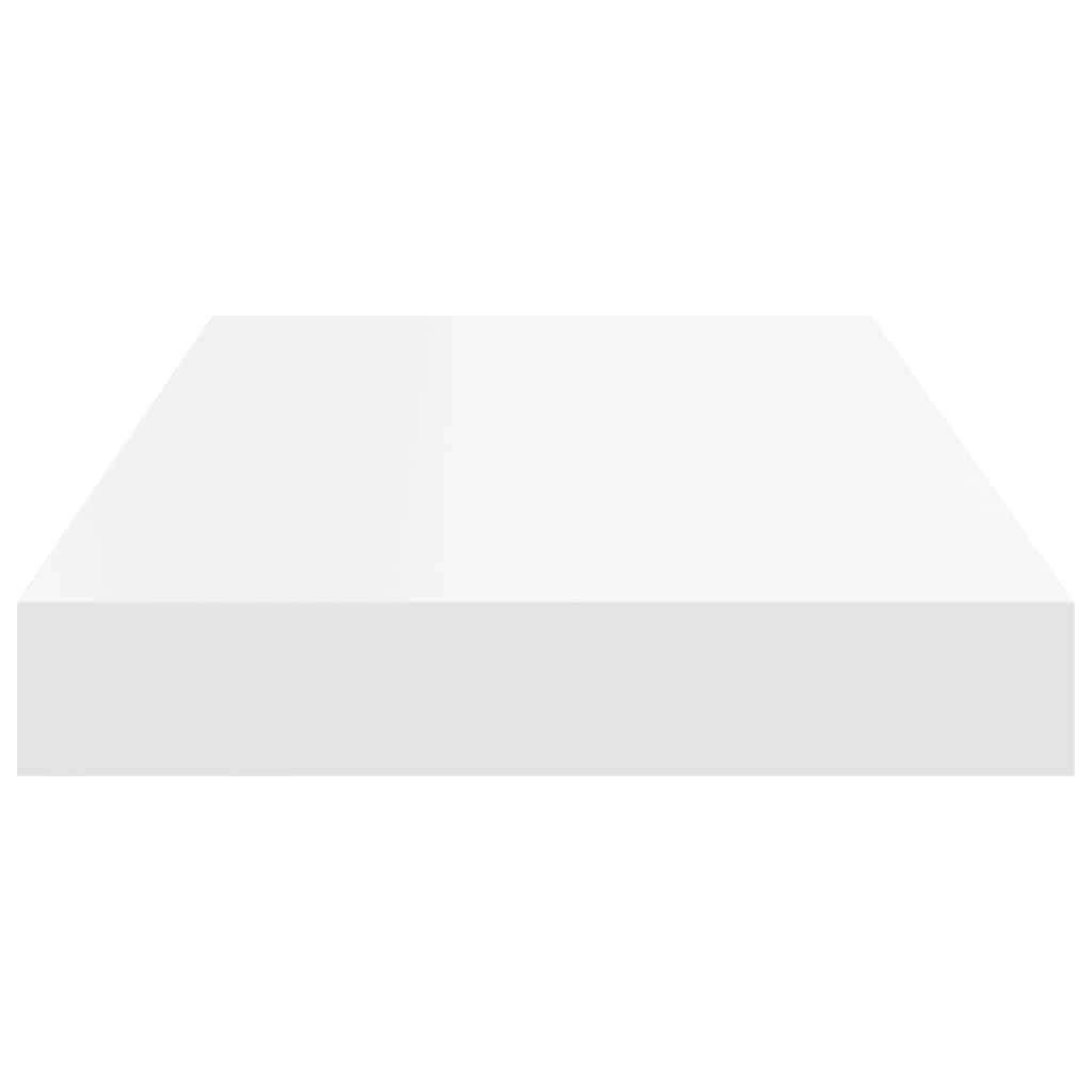 Flytende vegghyller 2 stk hvit 50x23x3,8 cm MDF