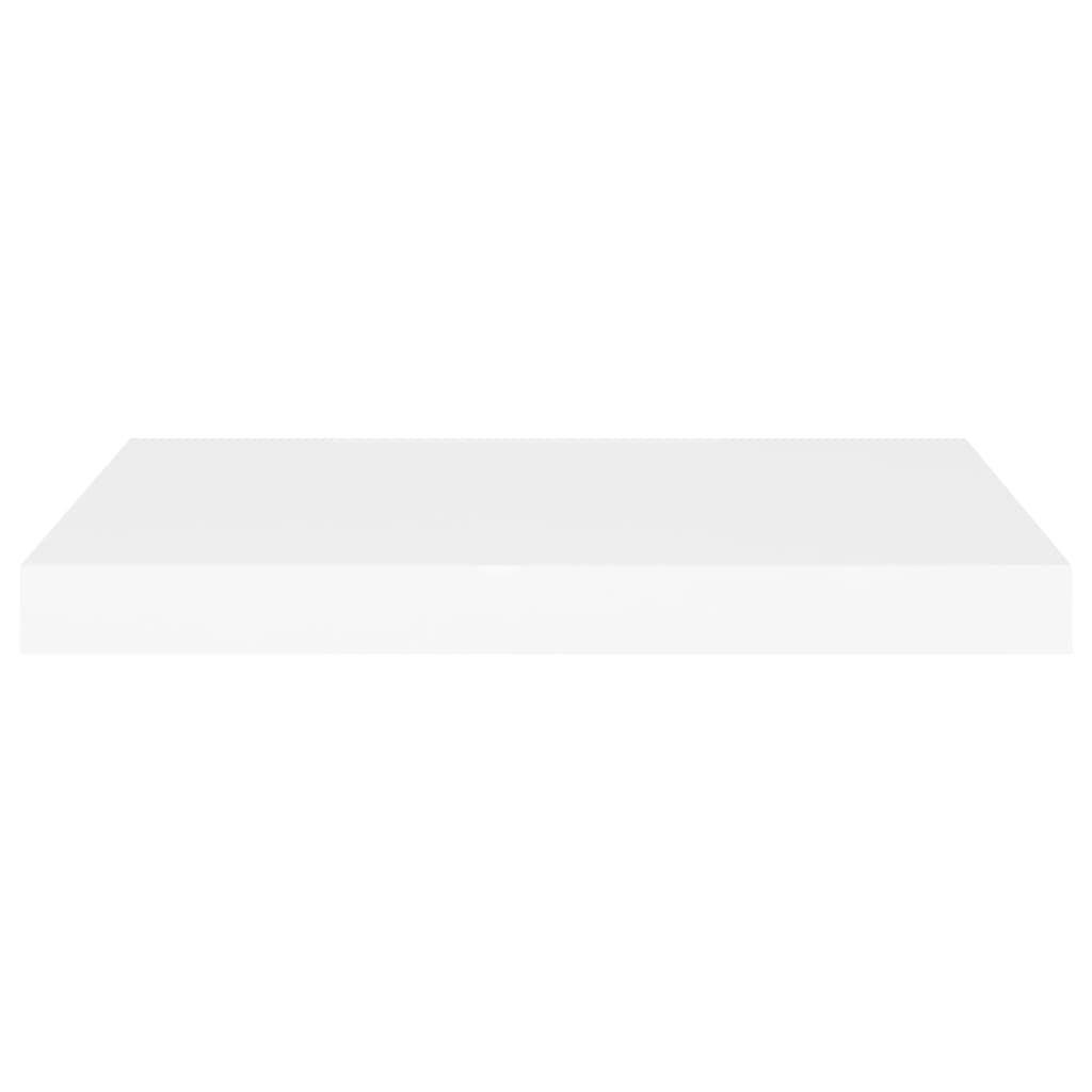 Flytende vegghyller 4 stk hvit 60x23,5x3,8 cm MDF