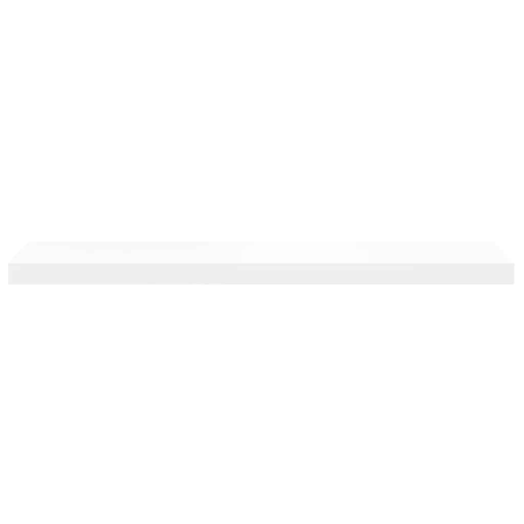 Flytende vegghylle hvit 90x23,5x3,8 cm MDF