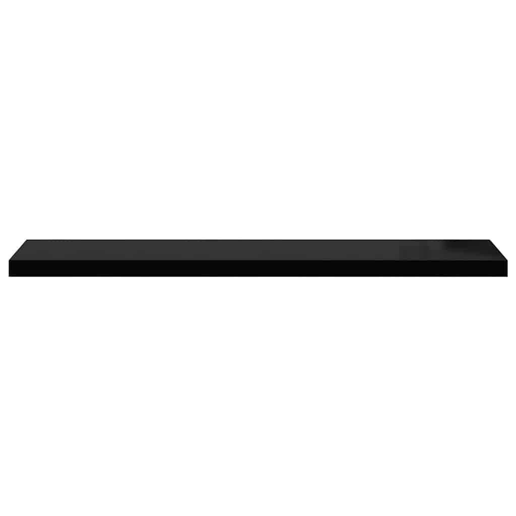 Flytende vegghylle svart 120x23,5x3,8 cm MDF vidaXL