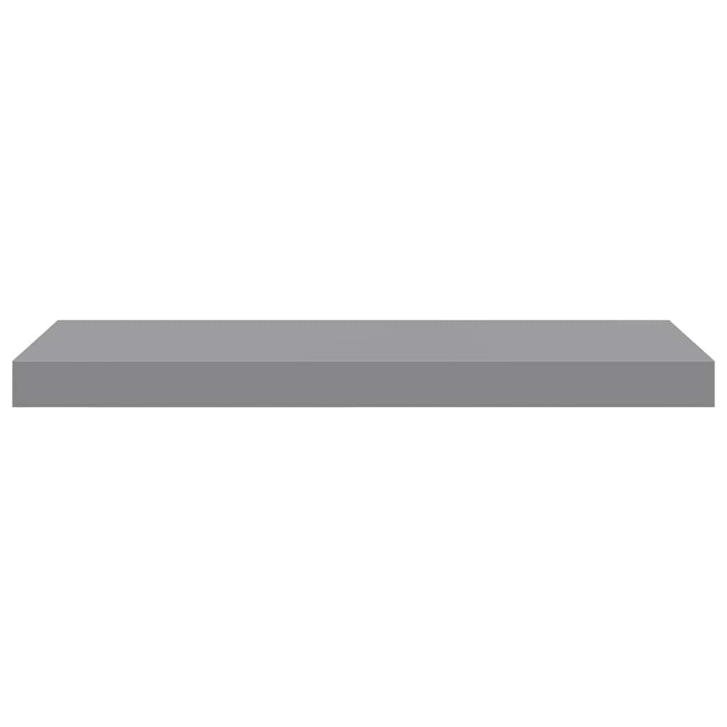 Flytende vegghylle grå 60x23,5x3,8 cm MDF