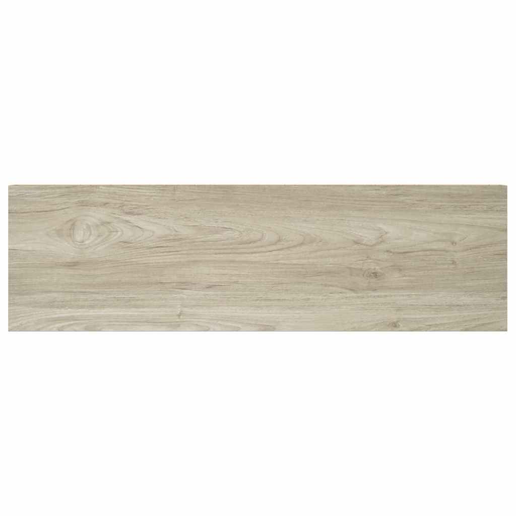 Flytende vegghyller 2 stk eik 80x23,5x3,8 cm MDF