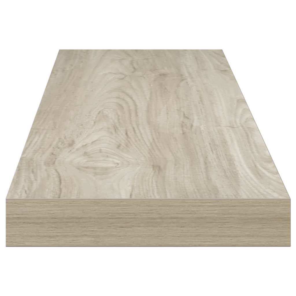 Flytende vegghyller 4 stk eik 90x23,5x3,8 cm MDF