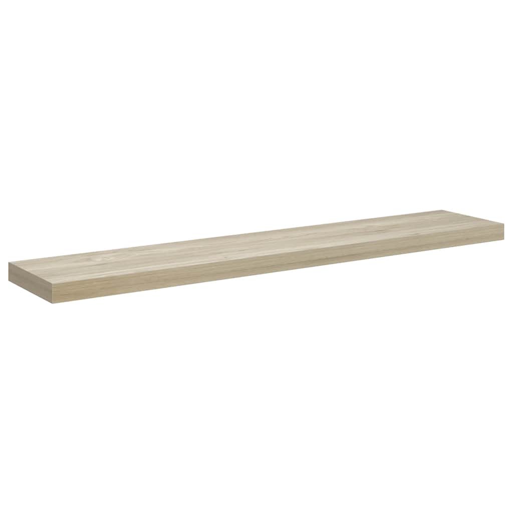 Flytende vegghylle eik 120x23,5x3,8 cm MDF