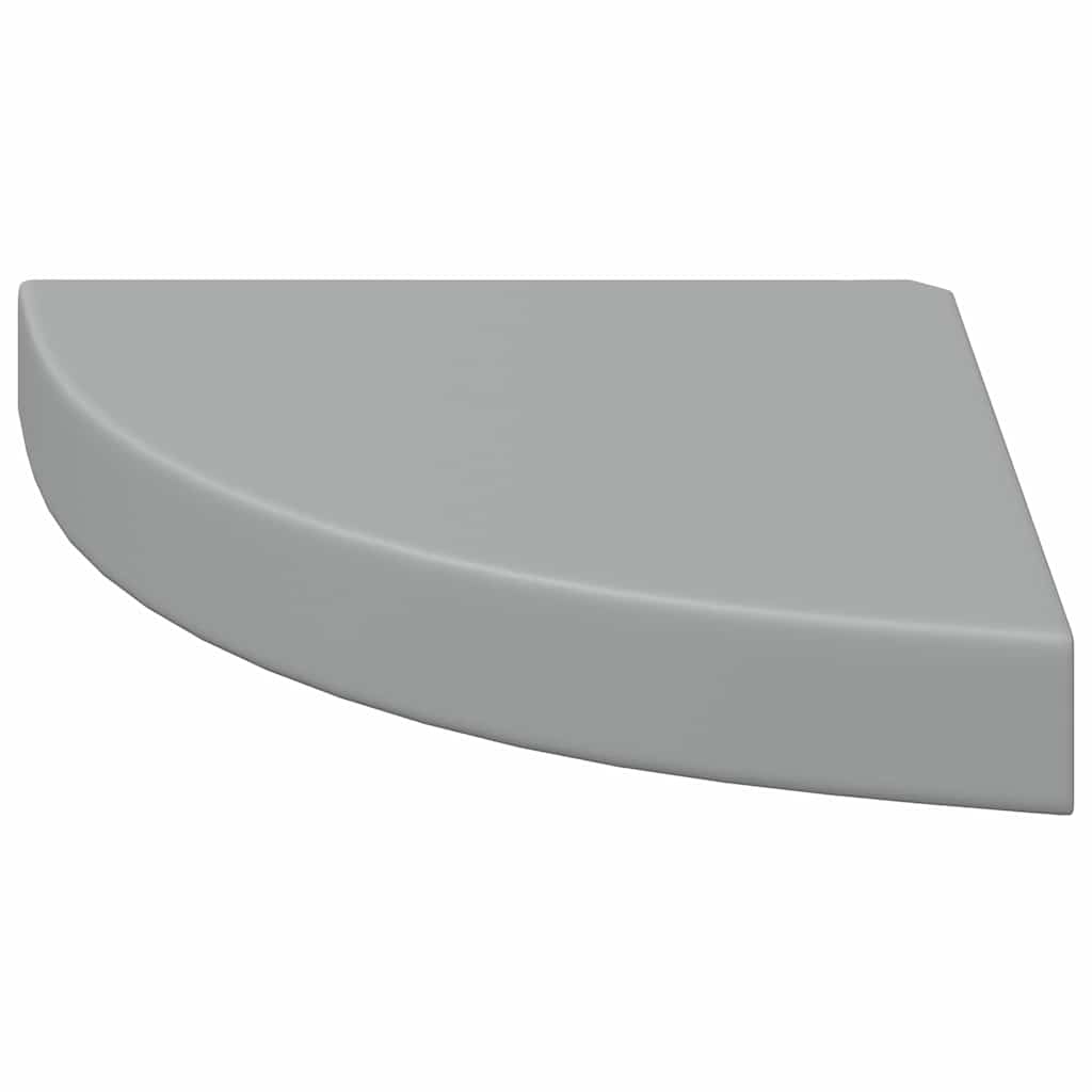 Flytende vegghyller 4 stk grå 25x25x3,8 cm MDF