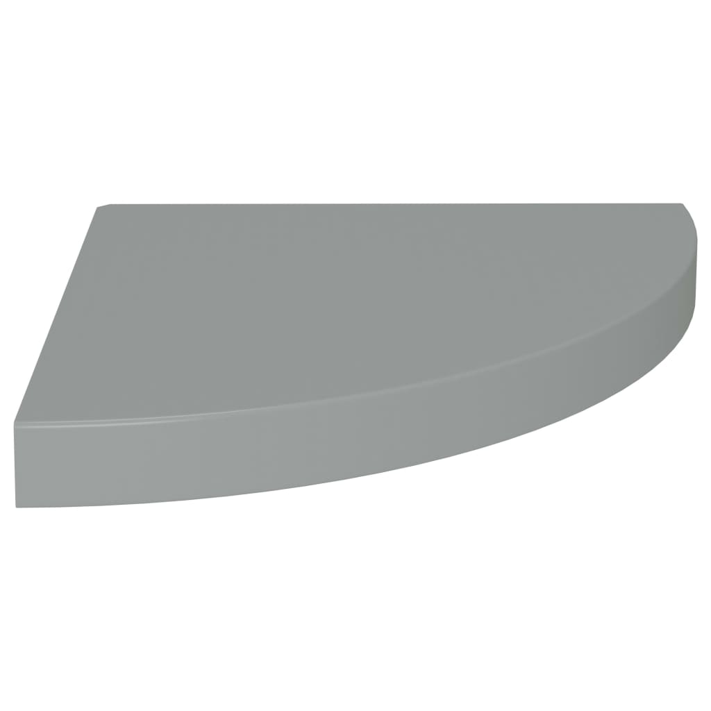 Flytende vegghyller 2 stk grå 35x35x3,8 cm MDF