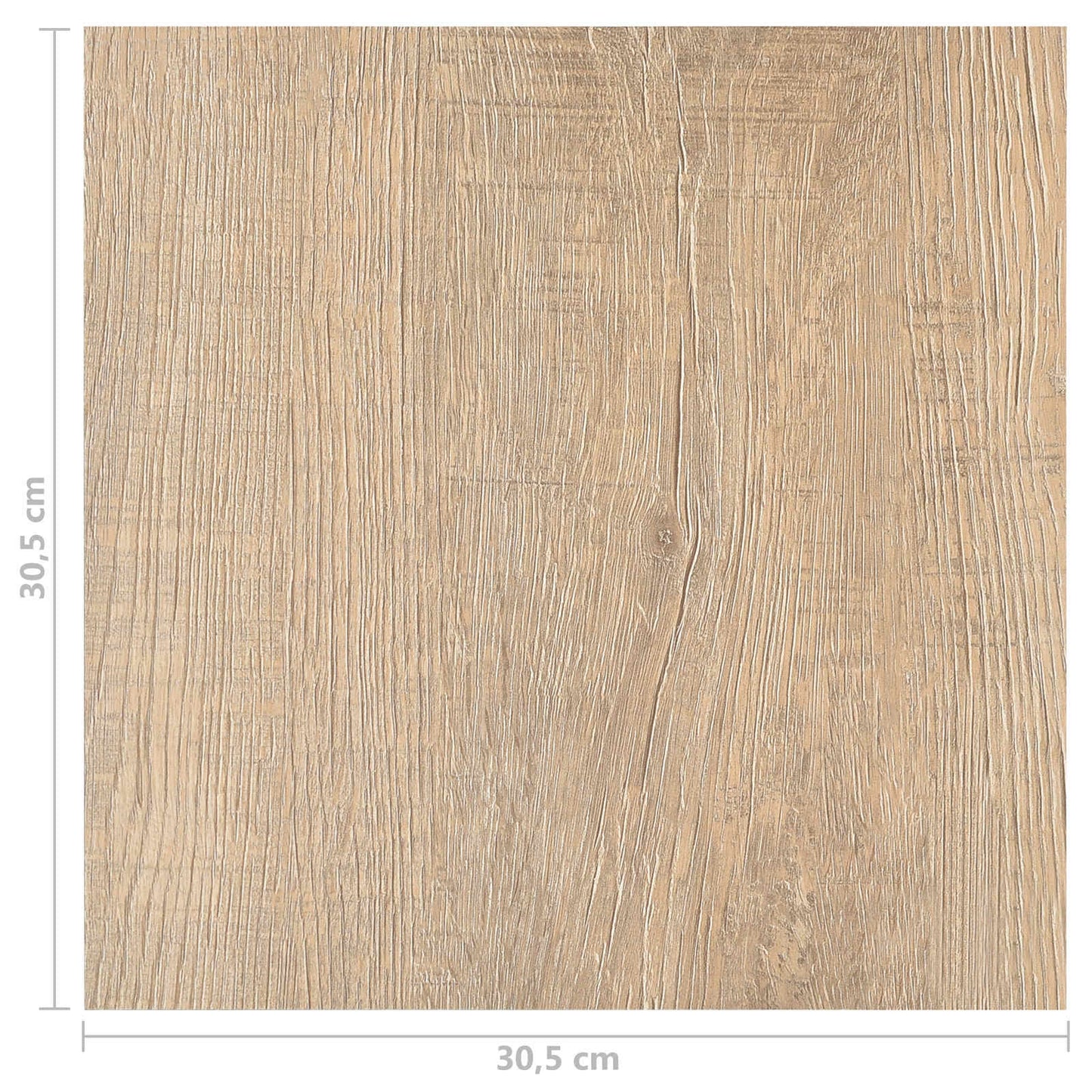 Gulvplanker 5,11 m² 55 pcs PVC Lys Grå, Mørk Brun