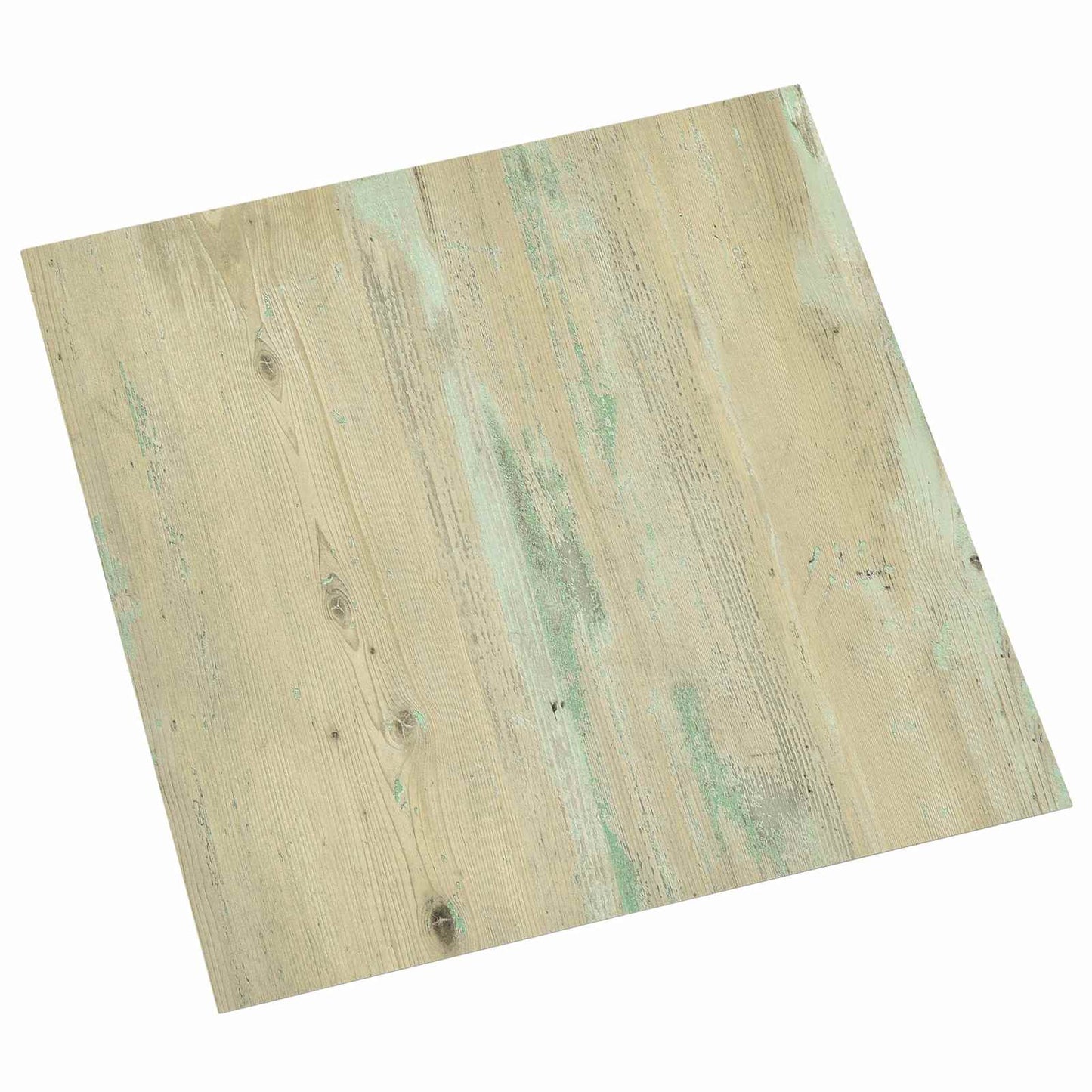 Gulvplanker 5,11 m² 55 pcs PVC Hvit og Lys Brun