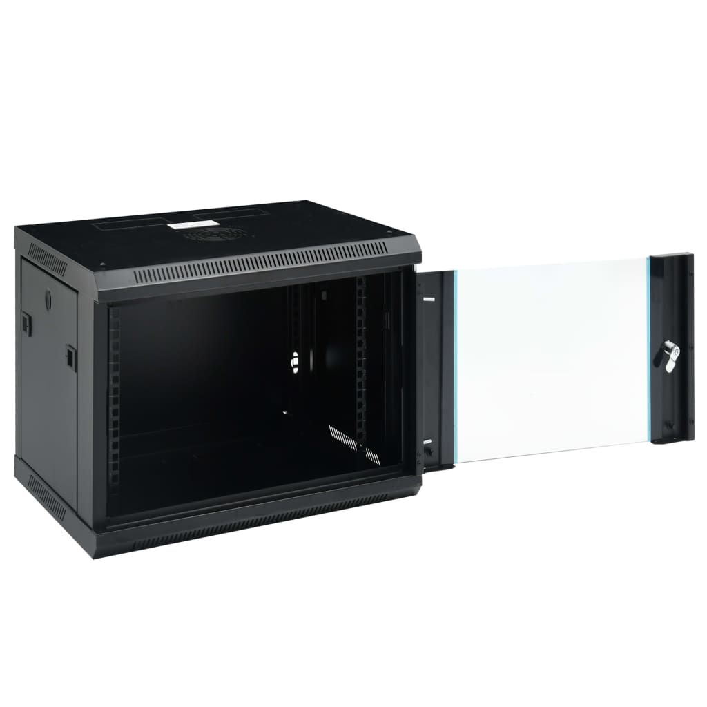 Nettverksskap 9U veggmontert 19" IP20 600x450x510 mm