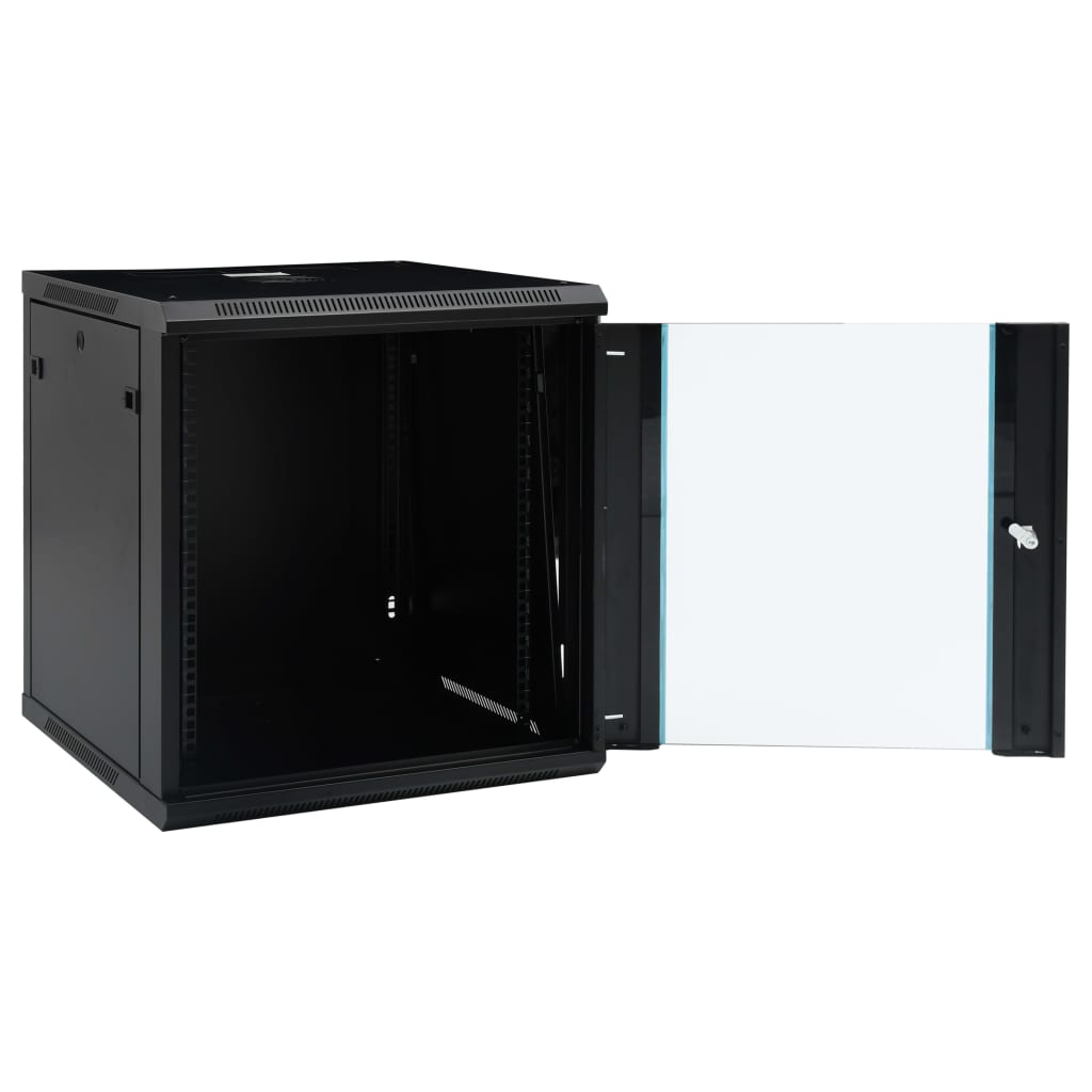 Nettverksskap 12U veggmontert 19" IP20 600x600x640 mm
