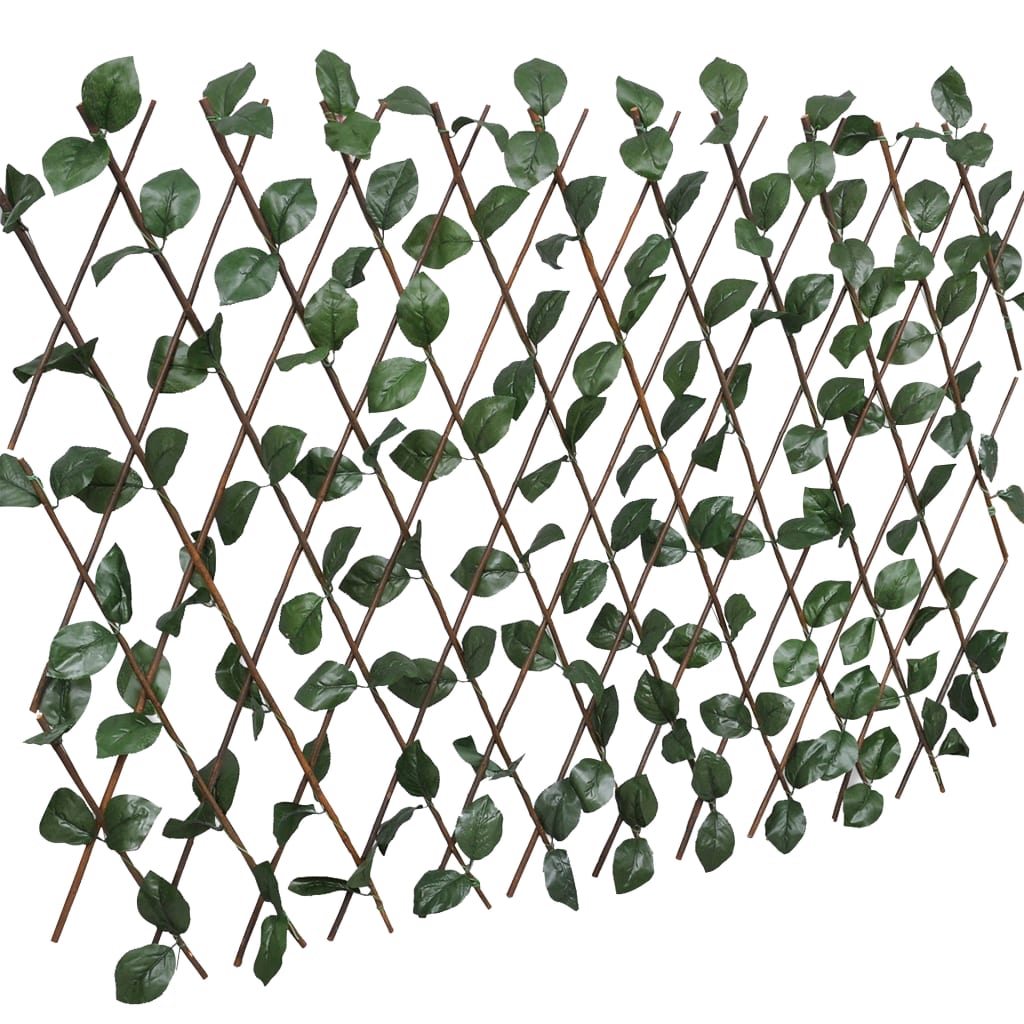 Espaliergjerder selje med kunstige blader 5 stk 180x60 cm