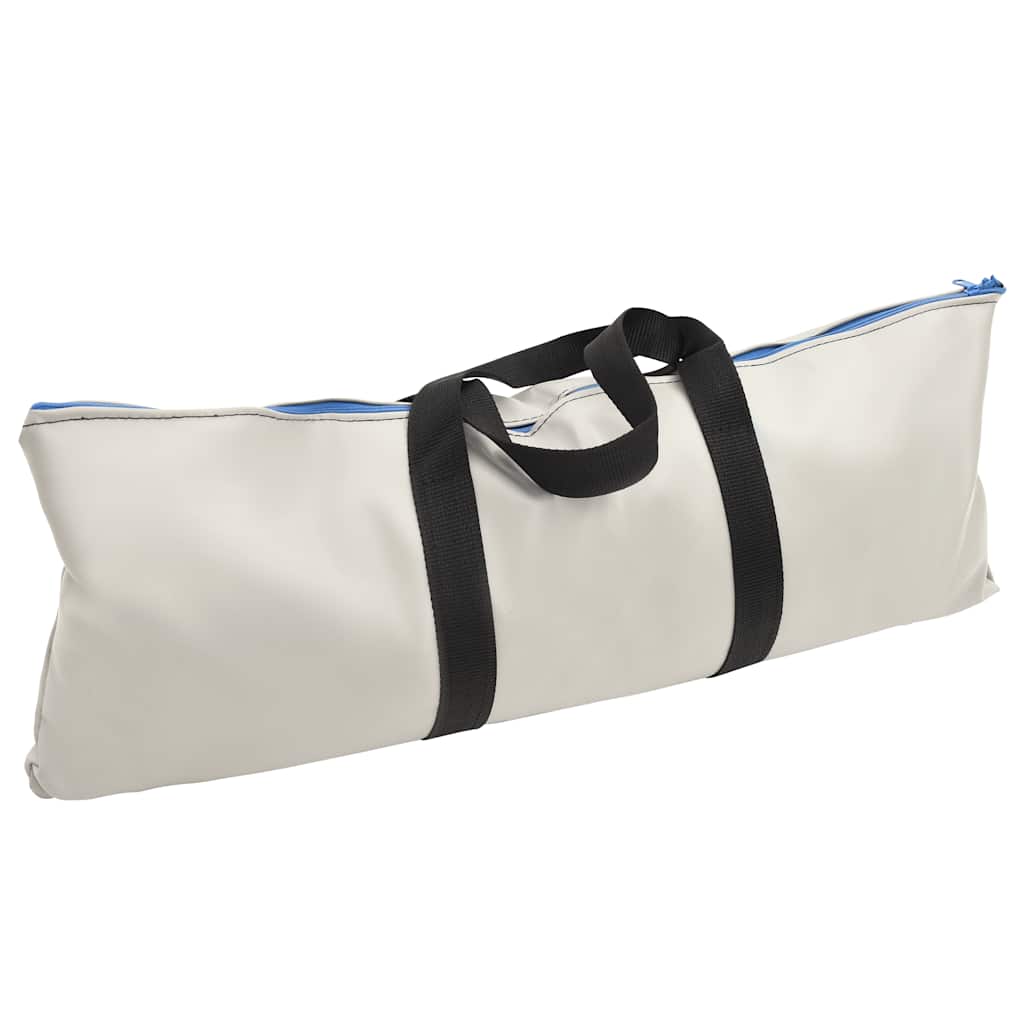 Oppblåsbar gymnastikkmatte med pumpe 100x100x15 cm PVC blå