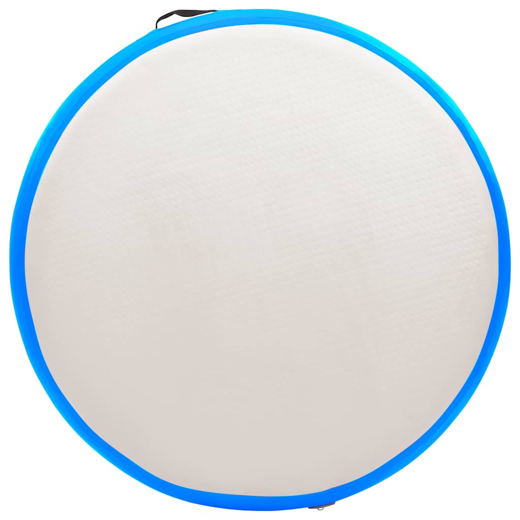 Oppblåsbar gymnastikkmatte med pumpe 100x100x20 cm PVC blå