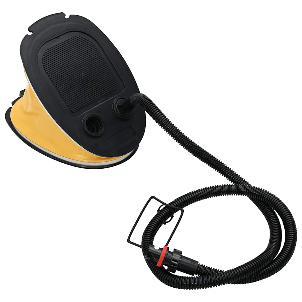 Oppblåsbar gymnastikkmatte med pumpe 100x100x20 cm PVC blå