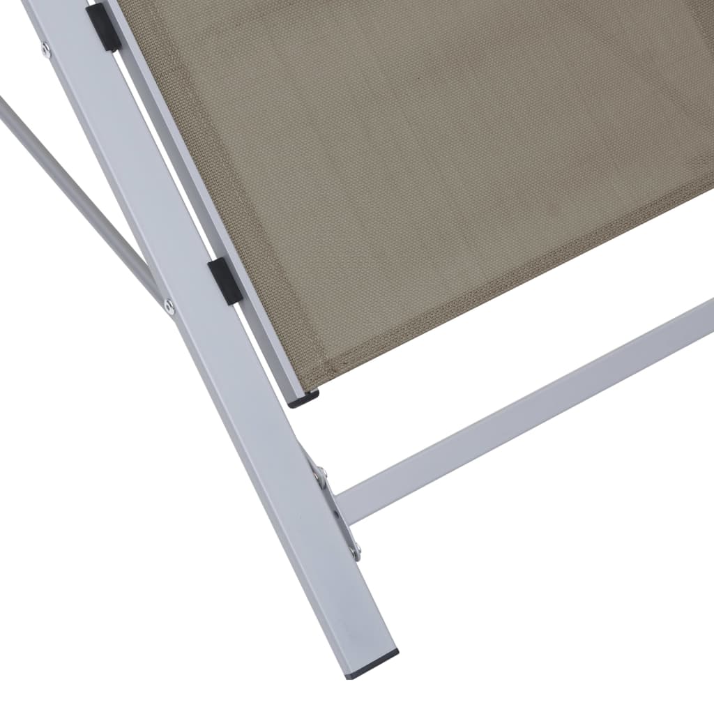 Solseng tekstil og aluminium gråbrun