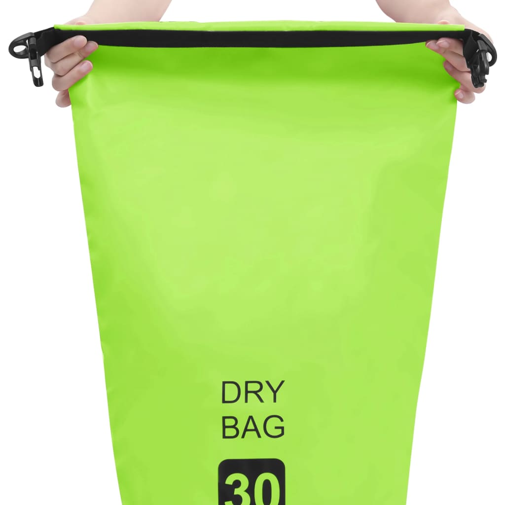 Tørrsekk grønn 30 L PVC
