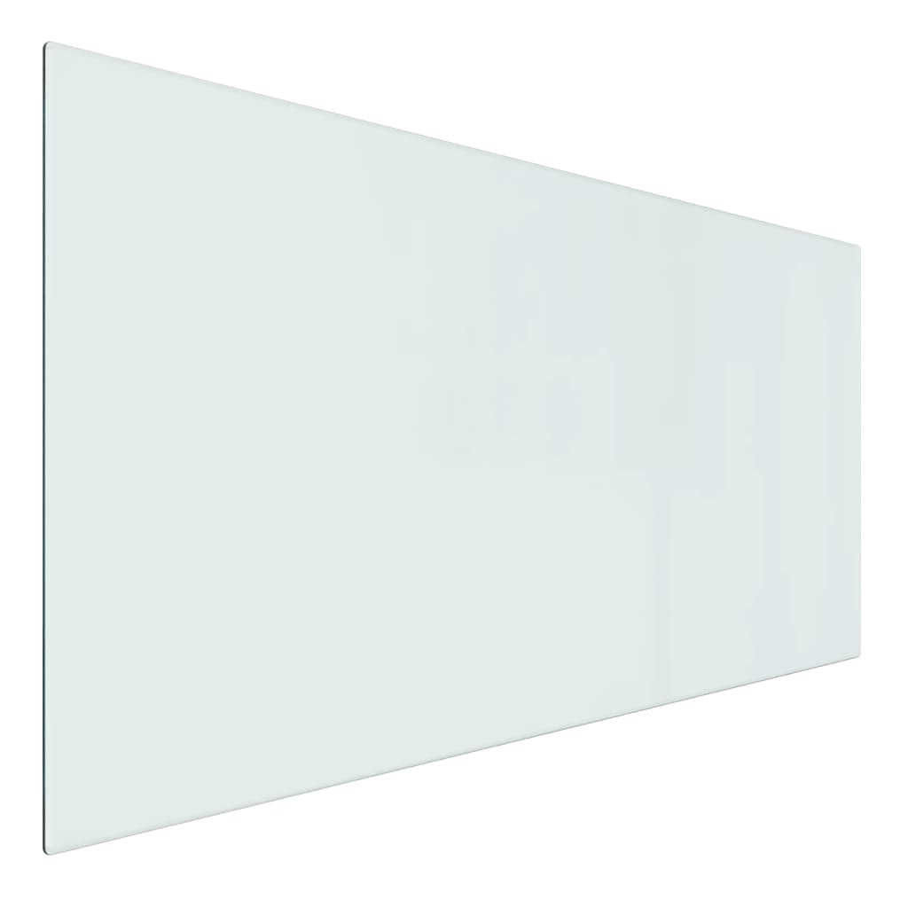 Glassplate for peis rektangulær 100x50 cm