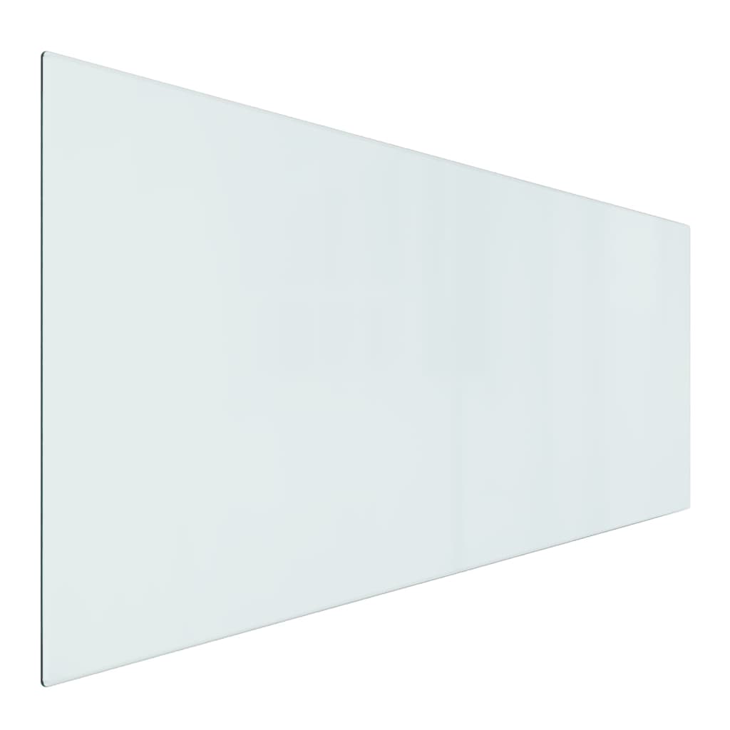 Glassplate for peis rektangulær 120x50 cm