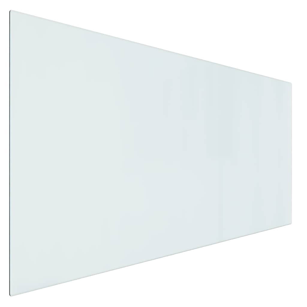Glassplate for peis rektangulær 120x60 cm