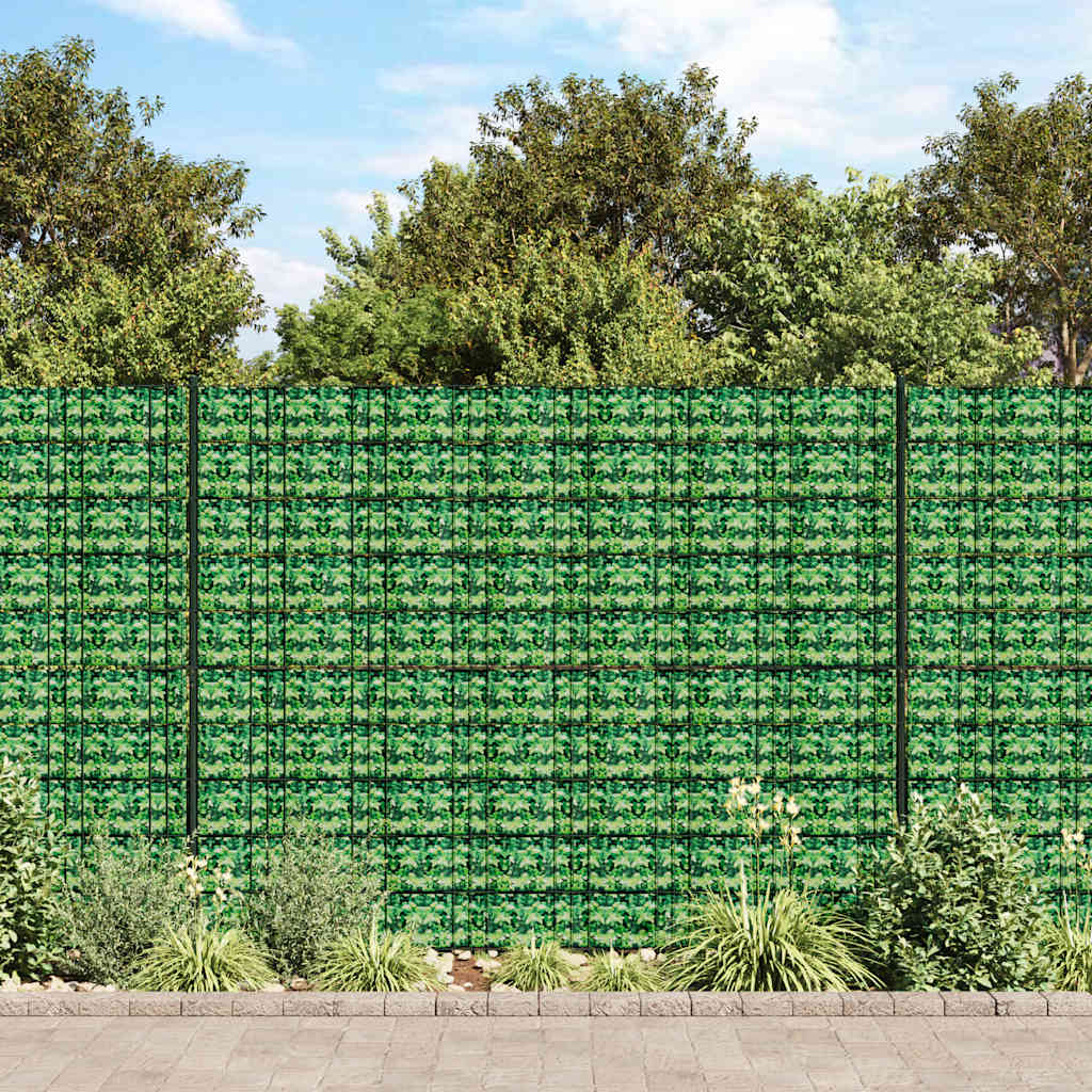 Hageskjerm 4 stk PVC 35x0,19 m grønn