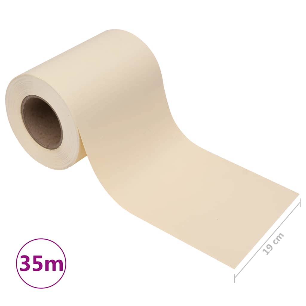 Hageskjerm PVC 35x0,19 m kremhvit