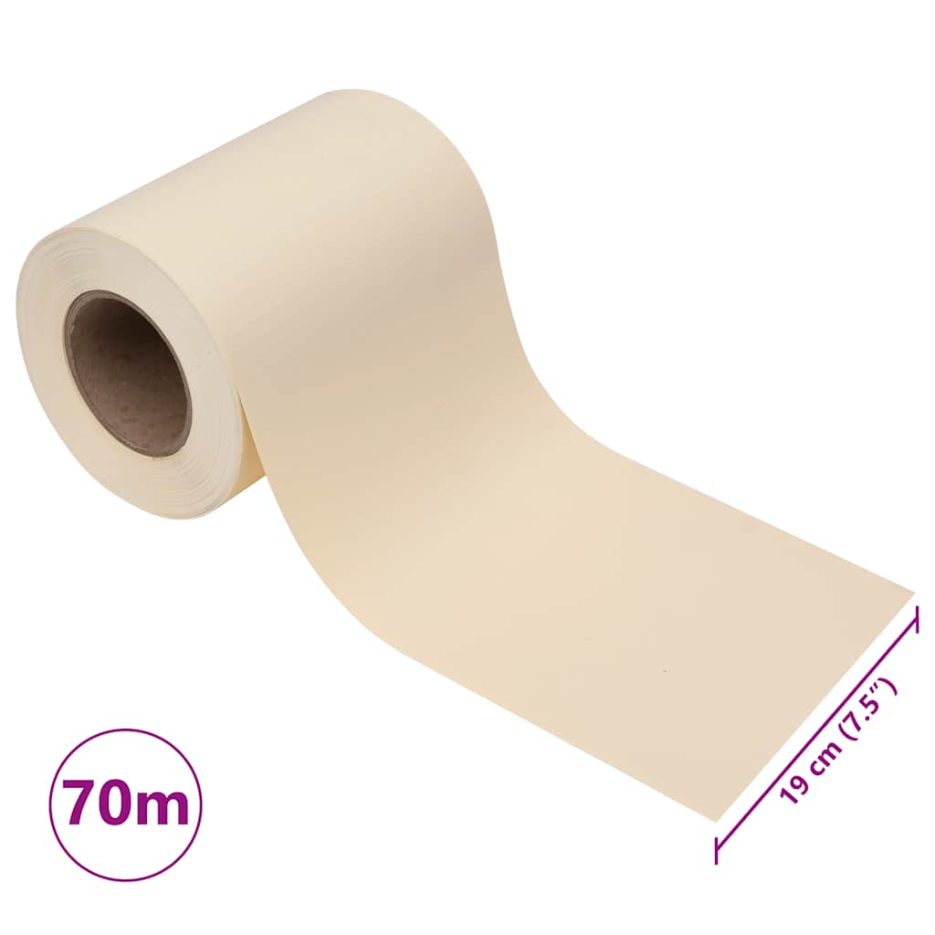 Hageskjerm PVC 70x0,19 m kremhvit