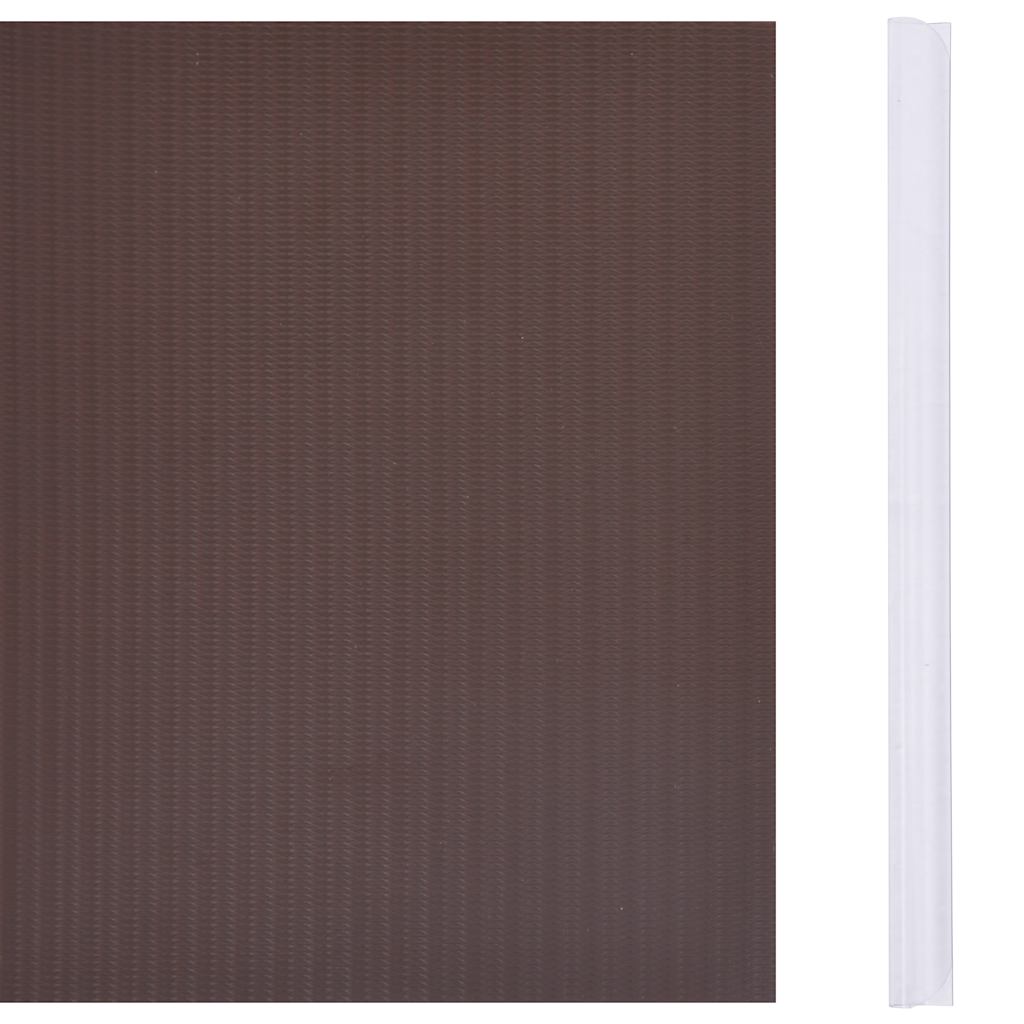 Hageskjerm PVC 70x0,19 m brun