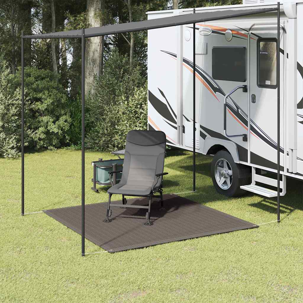 Teltteppe 200x200 cm antrasitt vidaXL