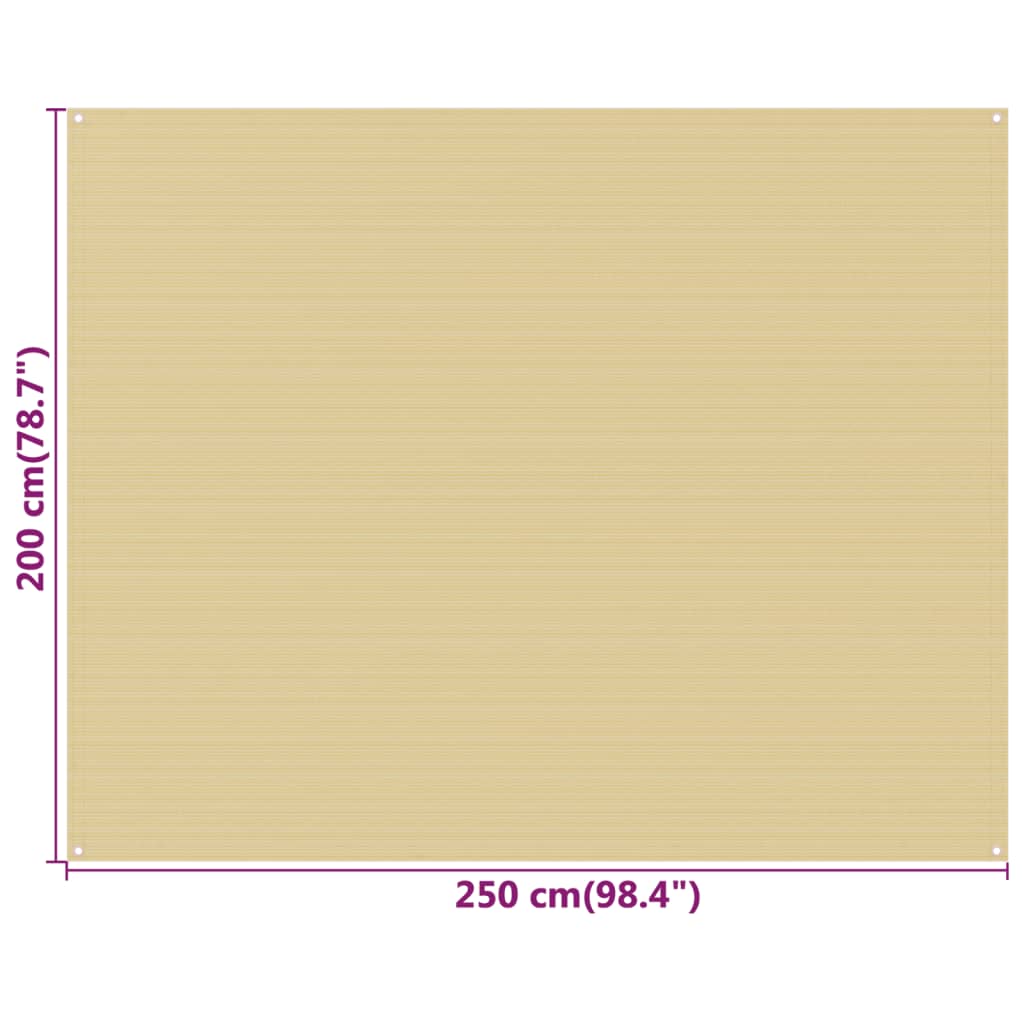 Teltteppe beige 250x200 cm