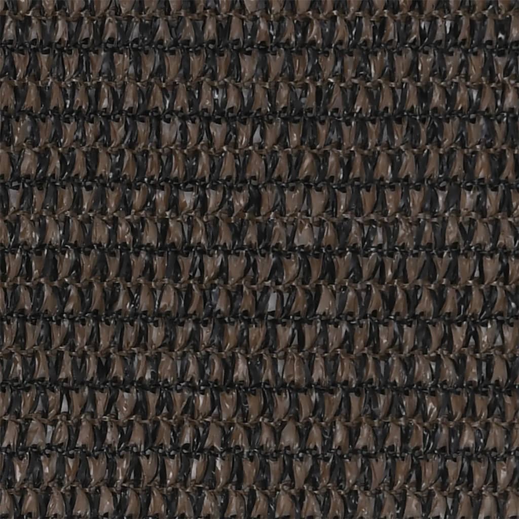 Balkongskjerm brun 75x500 cm HDPE