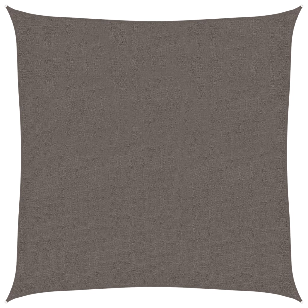 Solseil 160 g/m² antrasitt 3x3 m HDPE vidaXL